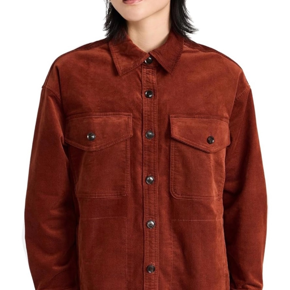 NWT Madewell Women's Corduroy Twill Oversized Shirt Jacket coat   XL $118